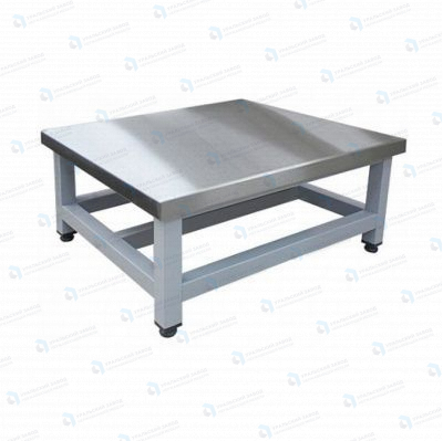 Подтоварник ПТ 1400x600x300, каркас сварной из окрашенной трубы, столешница AISI430